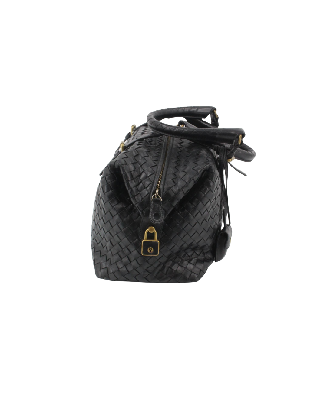 Bottega Veneta Black Boston Handbag