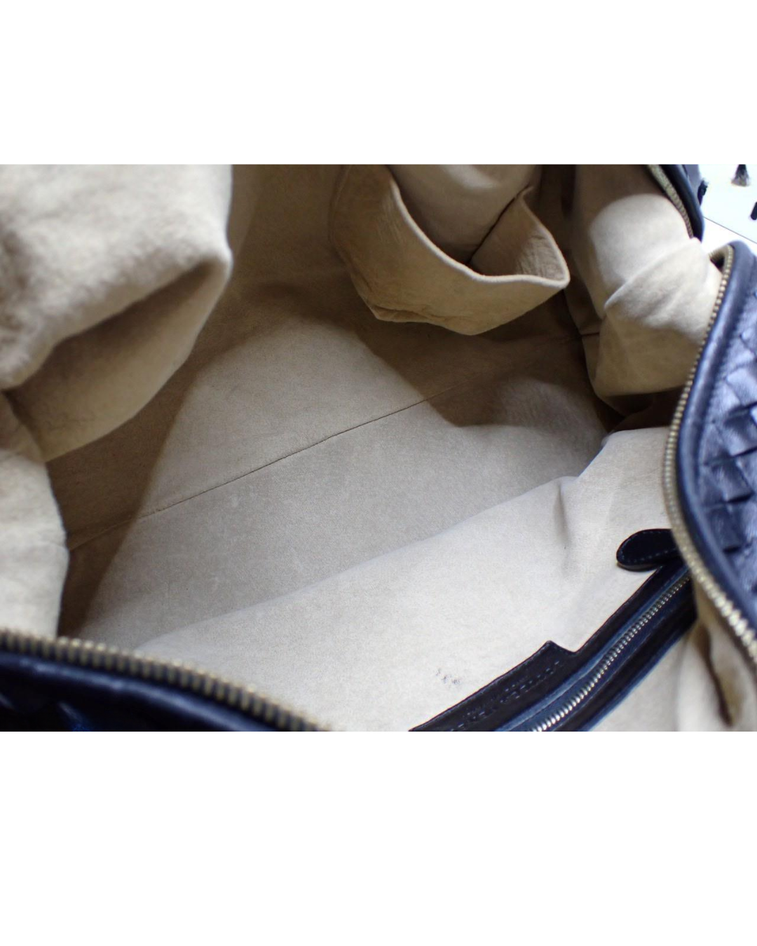 Bottega Veneta Black Boston Handbag