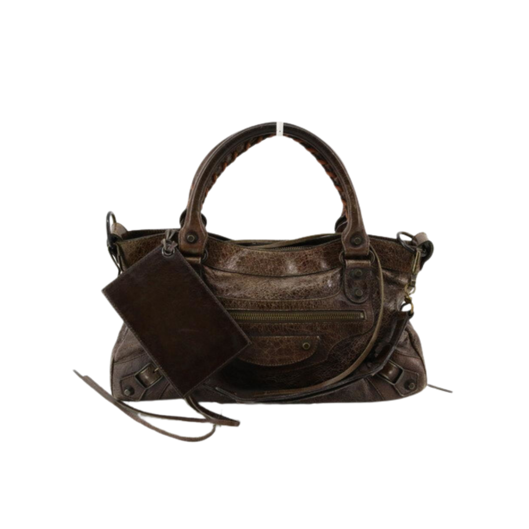 Balenciaga Brown First City Bag