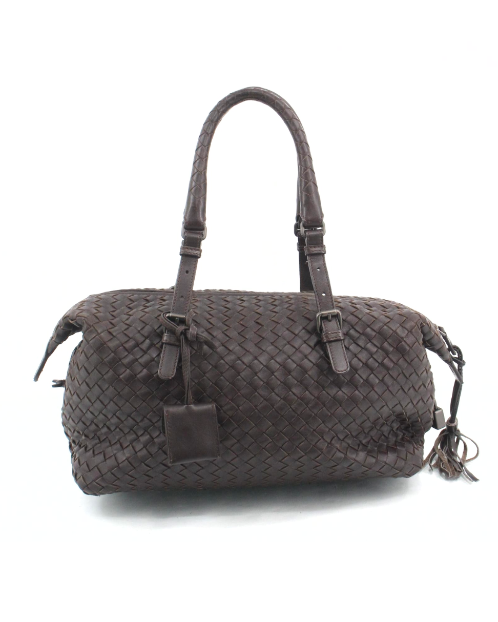 Bottega Veneta Brown Boston Handbag