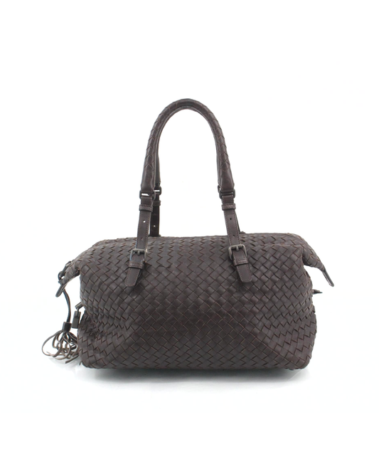 Bottega Veneta Brown Boston Handbag
