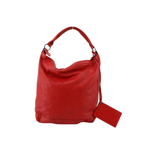 Red Balenciaga Day Bag