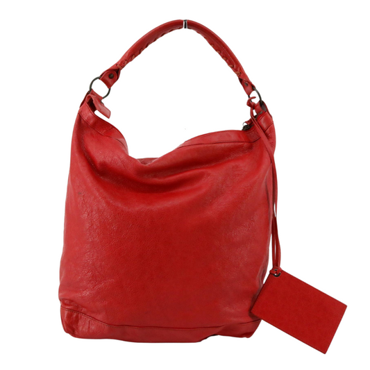 Red Balenciaga Day Bag