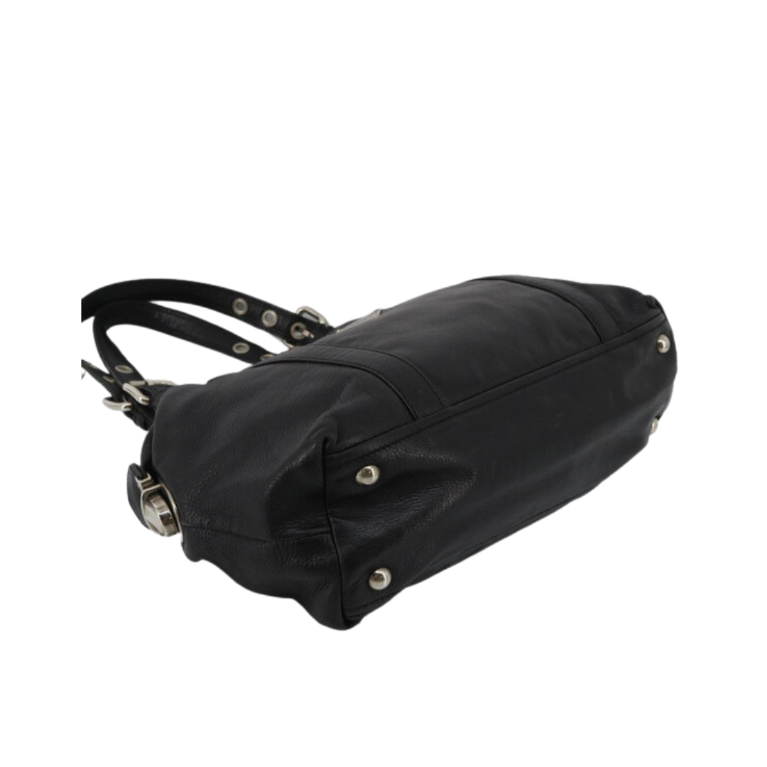Prada Black Leather Shoulder Bag