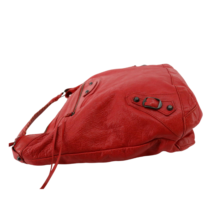 Red Balenciaga Day Bag