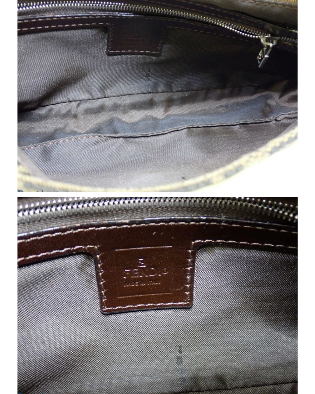 Fendi Zucca Baguette Shoulder Bag