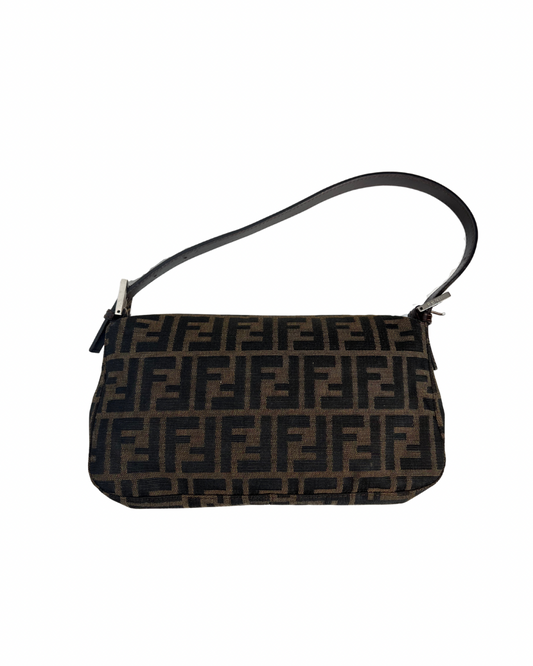 Fendi Zucca Baguette Shoulder Bag