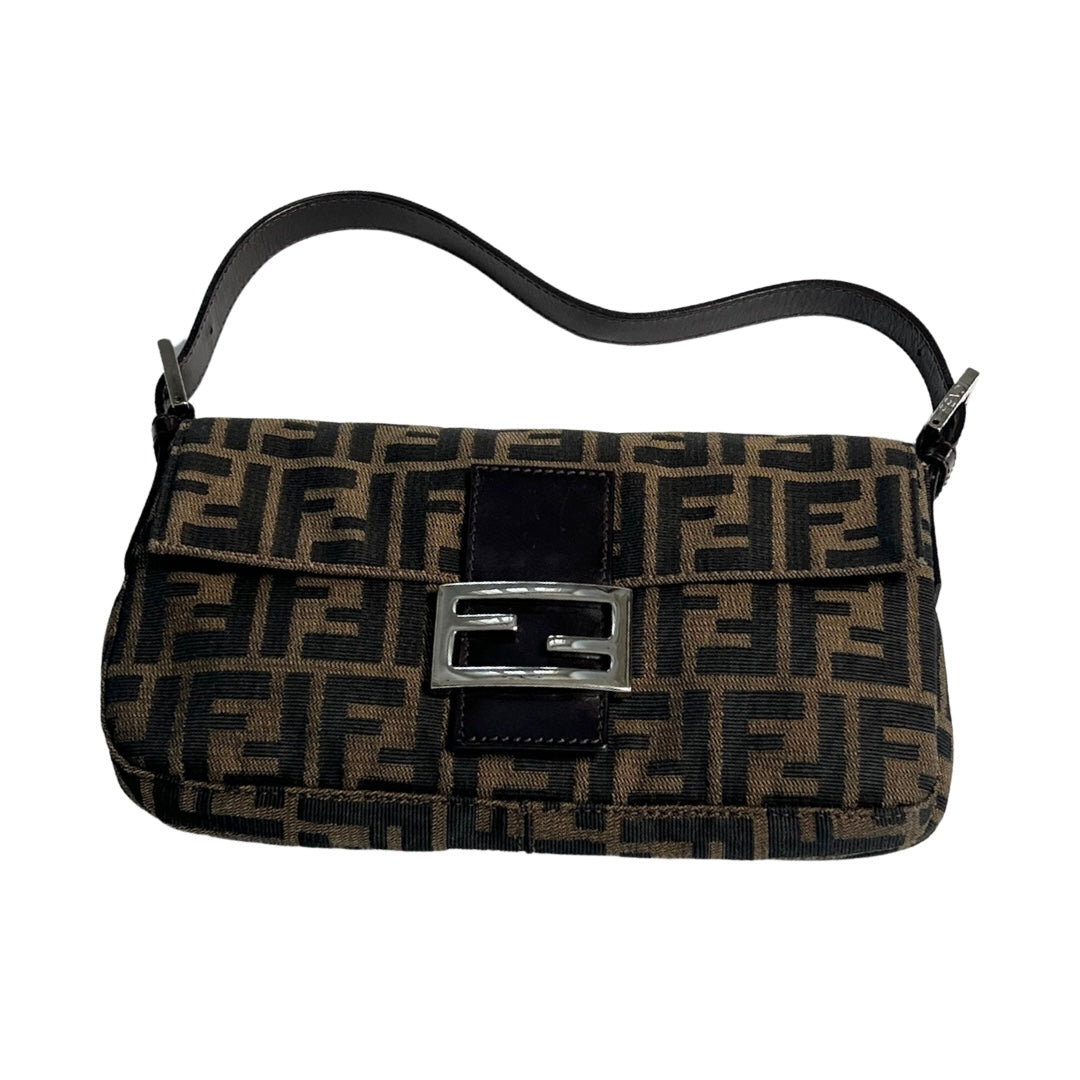 Fendi Zucca Baguette Shoulder Bag