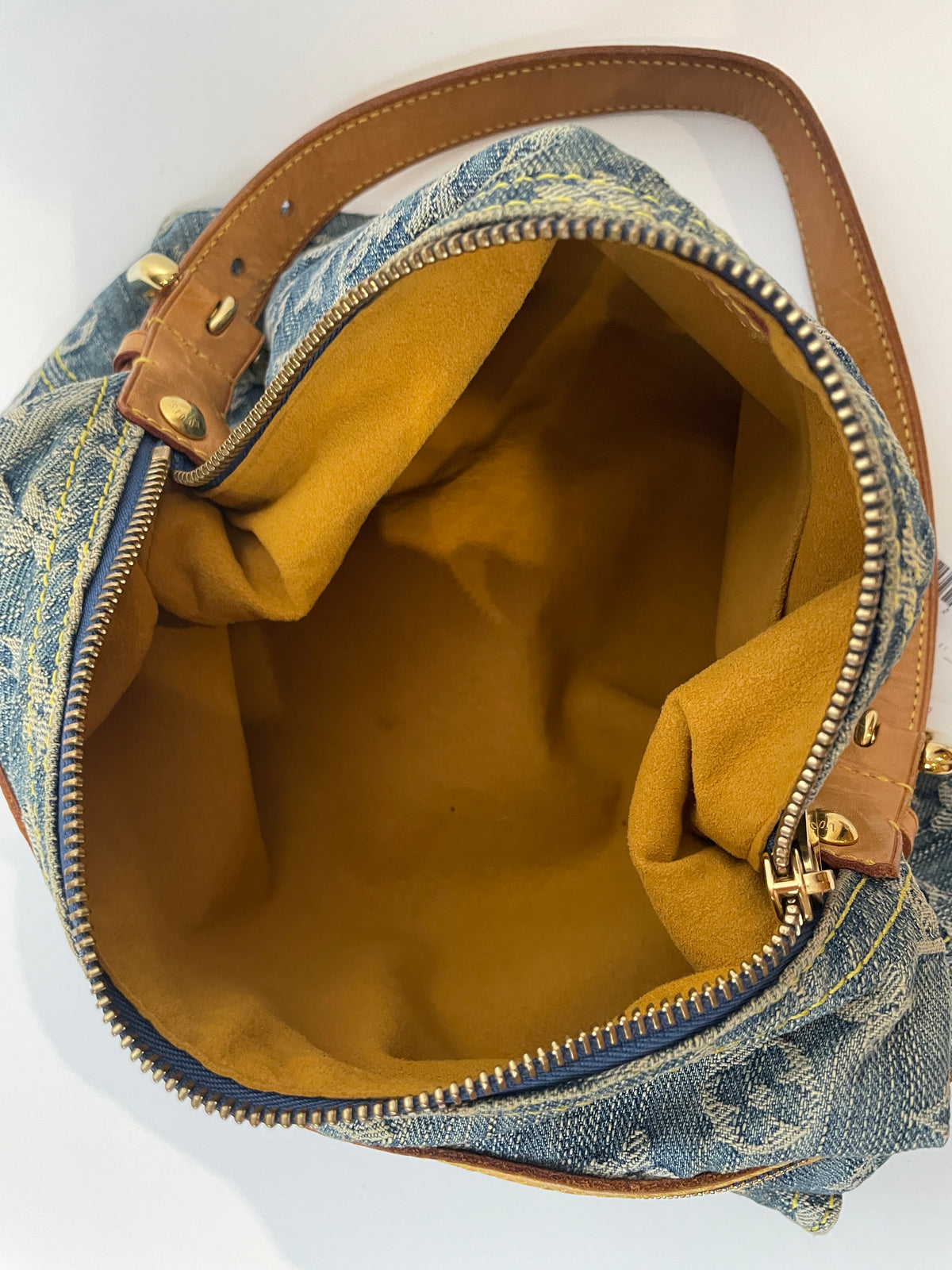 Louis Vuitton Blue Denim Baggy
