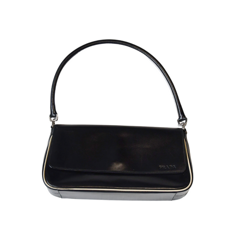 Prada Spazzolato Shoulder Bag
