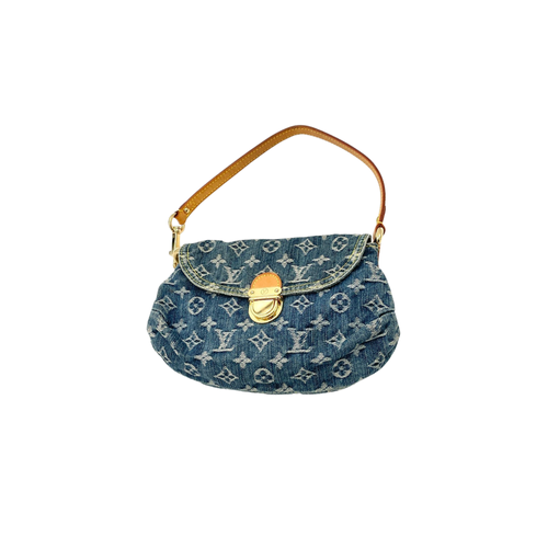 Vintage Louis Vuitton Denim Pleaty Bag – photo 1 of 6