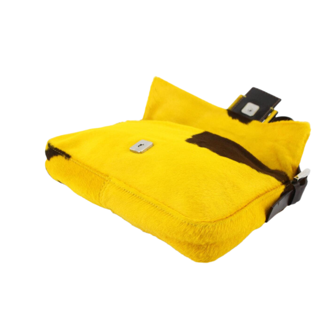 Vintage Fendi Rare Yellow Ponyhair Baguette – photo 2 of 4