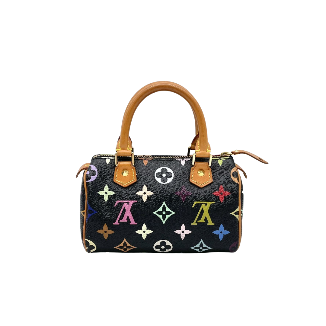 Louis Vuitton x Takashi Murakami Black Nano Speedy