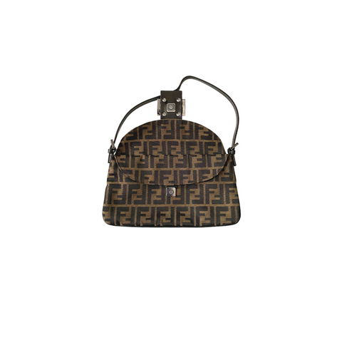 Fendi Double Flap Zucca Shoulder Bag