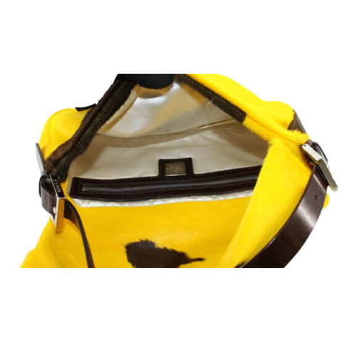 Fendi Rare Yellow Ponyhair Baguette
