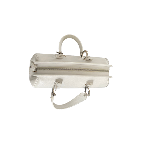 Christian Dior White Leather Detective Bag