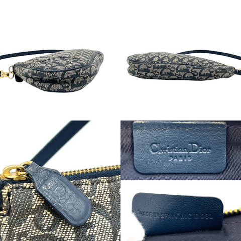 Christian Dior Navy Saddle Pochette