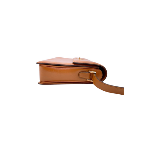 Gucci Cognac Leather GG Crossbody