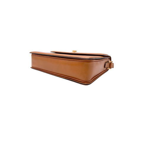 Gucci Cognac Leather GG Crossbody