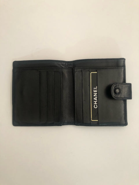 Chanel Lambskin Compact Bi-fold Wallet