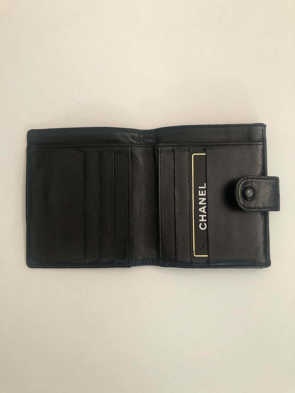 Chanel Lambskin Compact Bi-fold Wallet