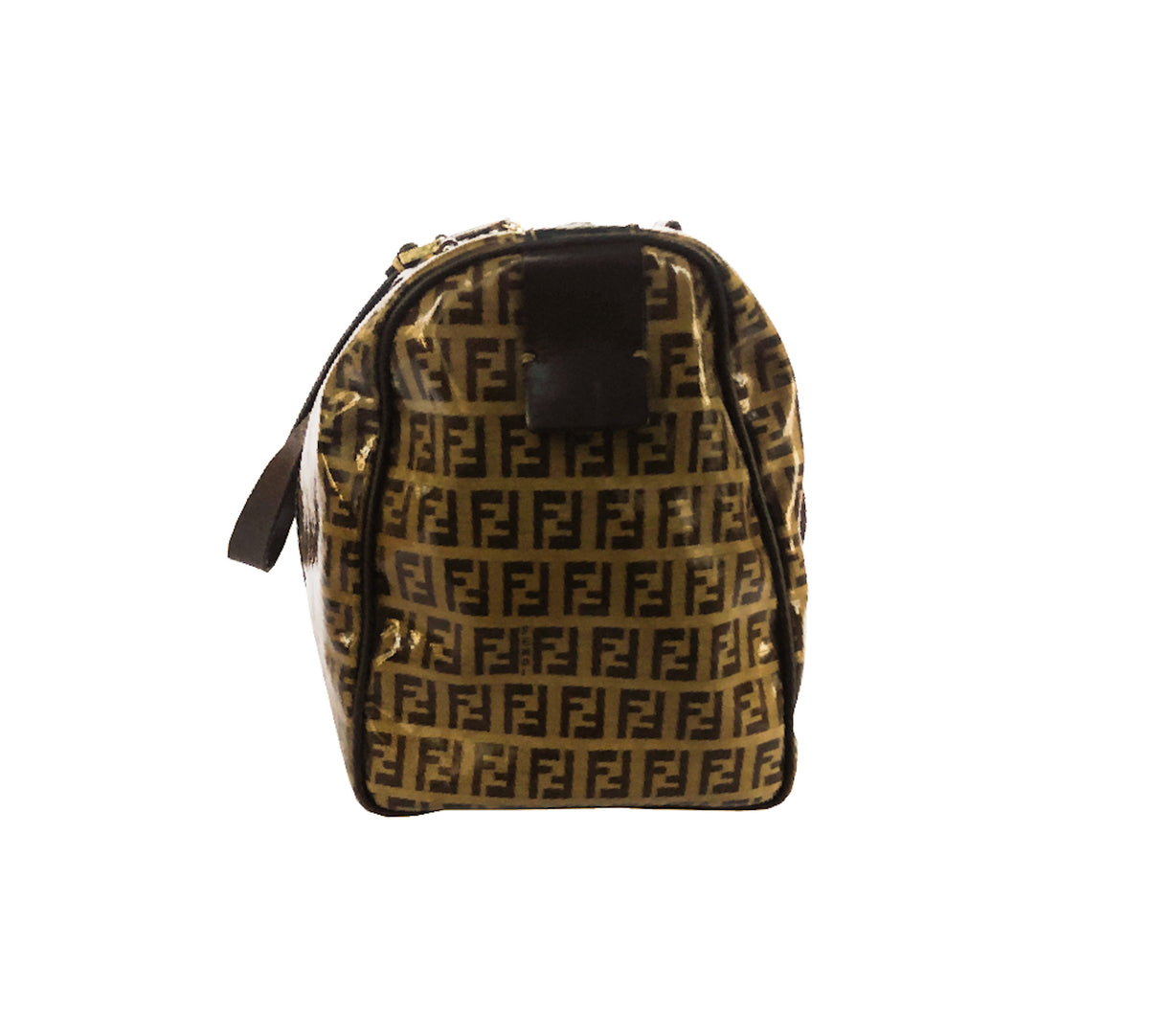 Fendi Brown Boston PVC Zucchino