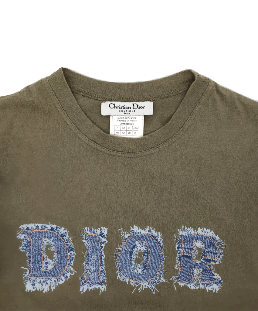 Christian Dior Denim Logo T-Shirt – KIYO