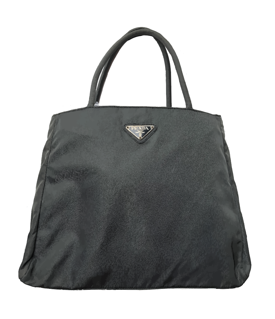 Prada Small Grey Nylon Tote