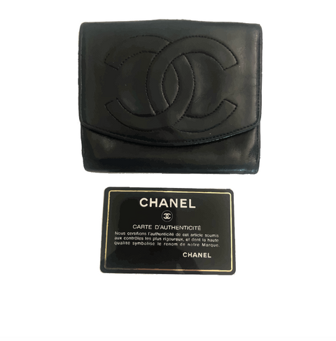 Chanel Lambskin Compact Bi-fold Wallet