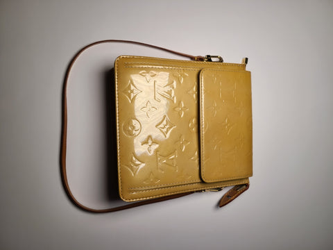 Louis Vuitton Vernis Yellow Shoulder Bag