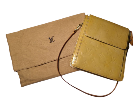 Louis Vuitton Vernis Yellow Shoulder Bag
