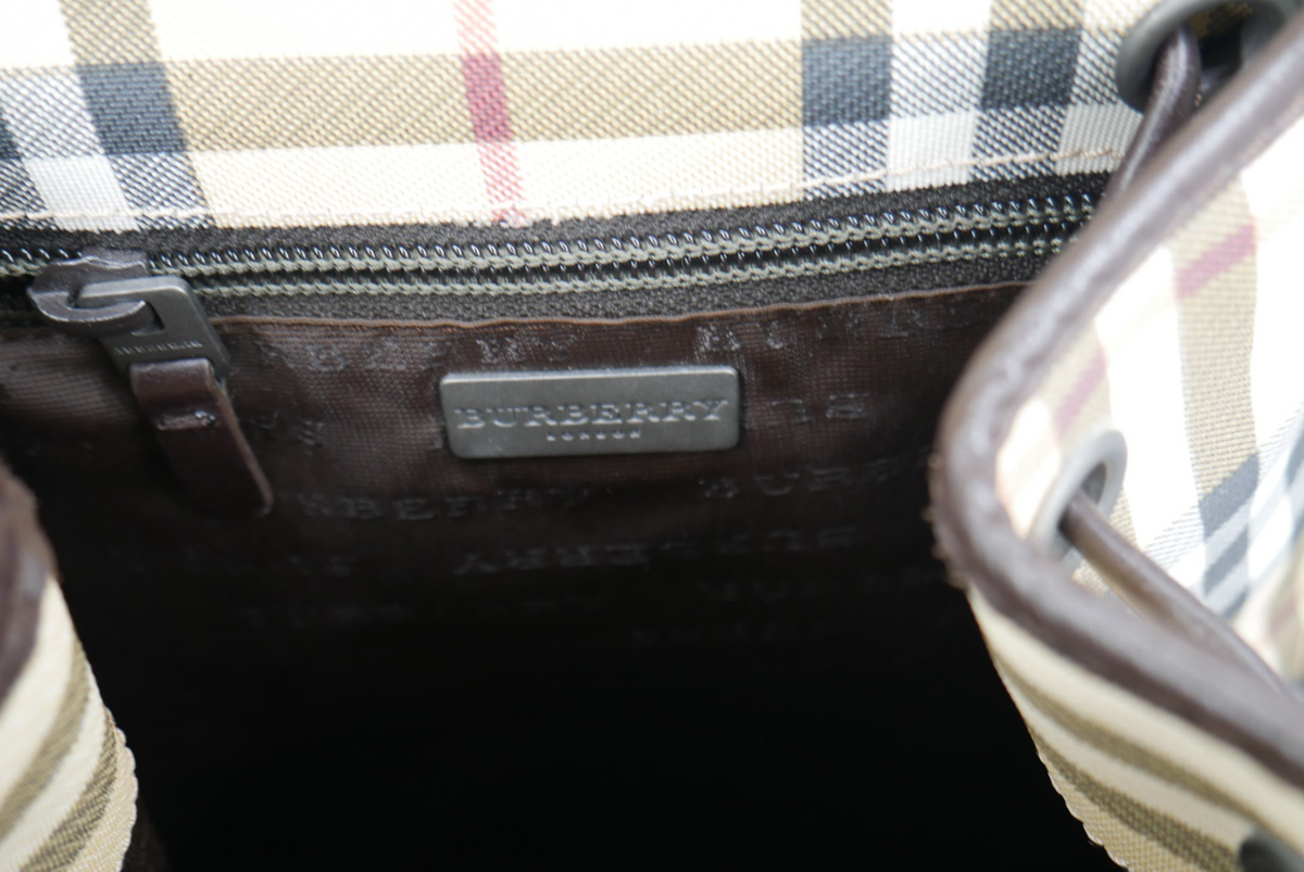 Burberry Beige Novacheck Backpack