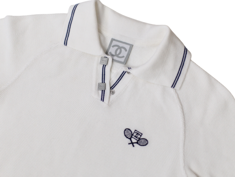 Chanel Sports Logo Embroidered Polo Shirt