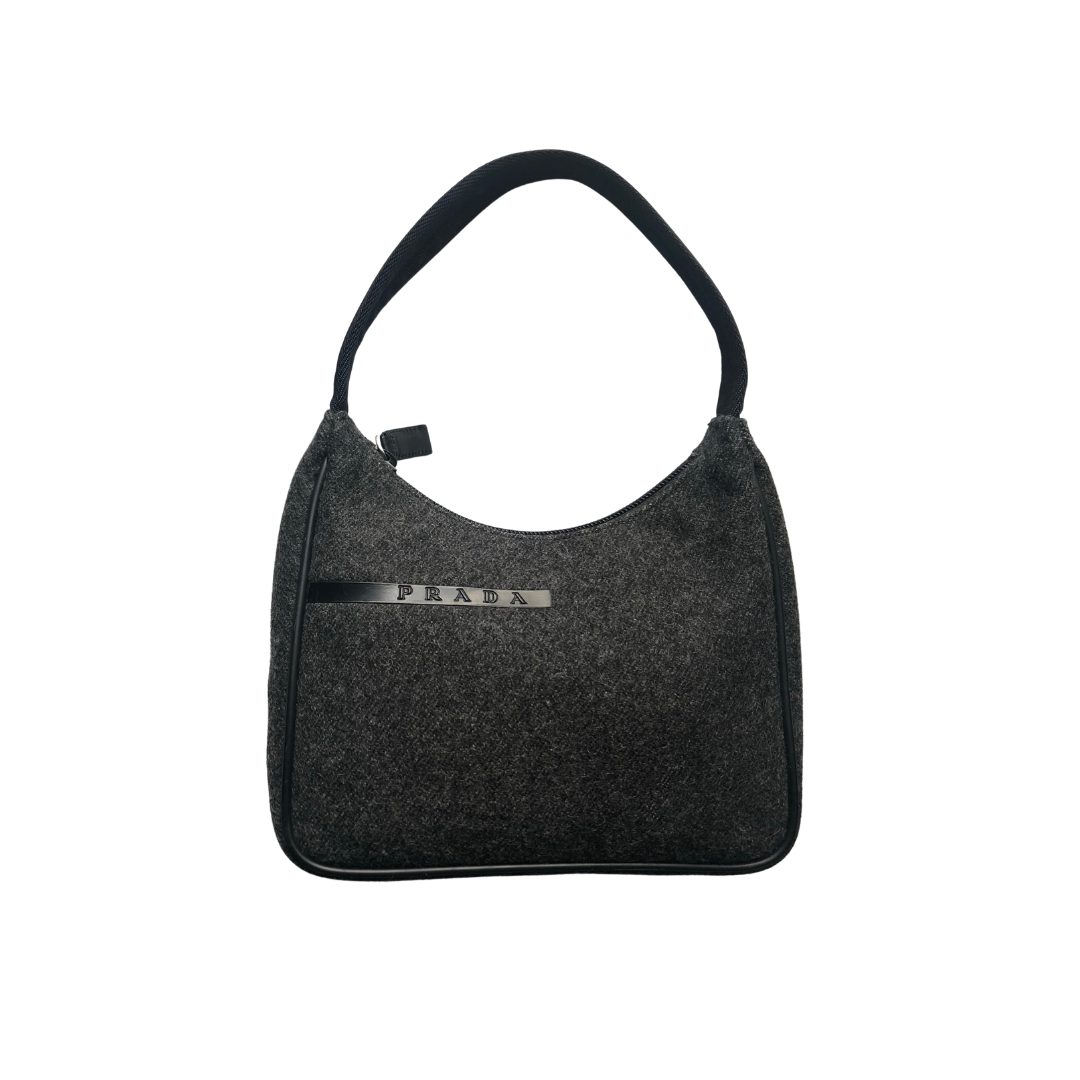 Prada Sport Wool Shoulder Bag