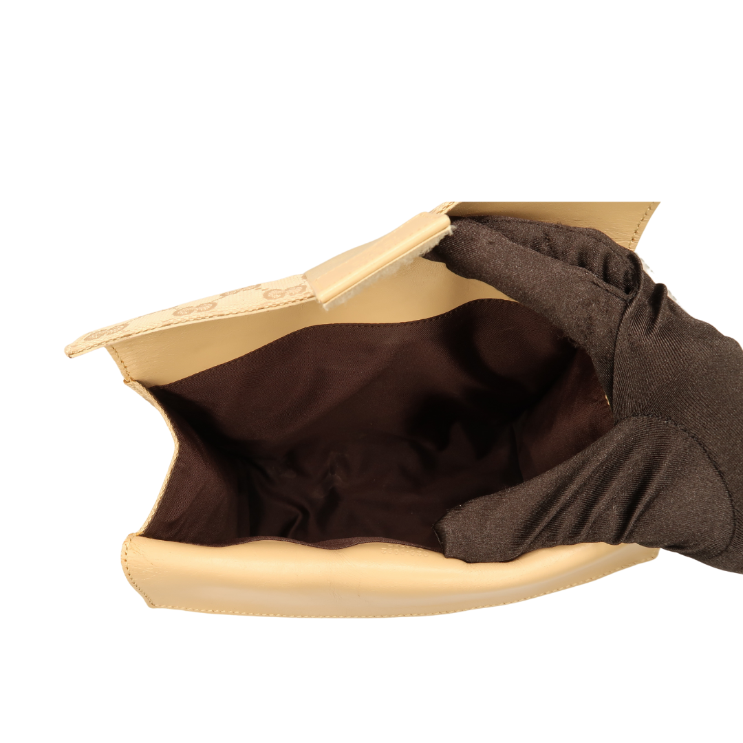 Gucci Monogram Cream Pouch