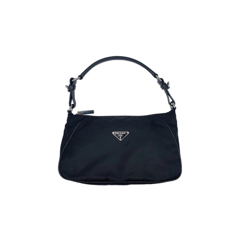 Prada Black Nylon Hobo Bag