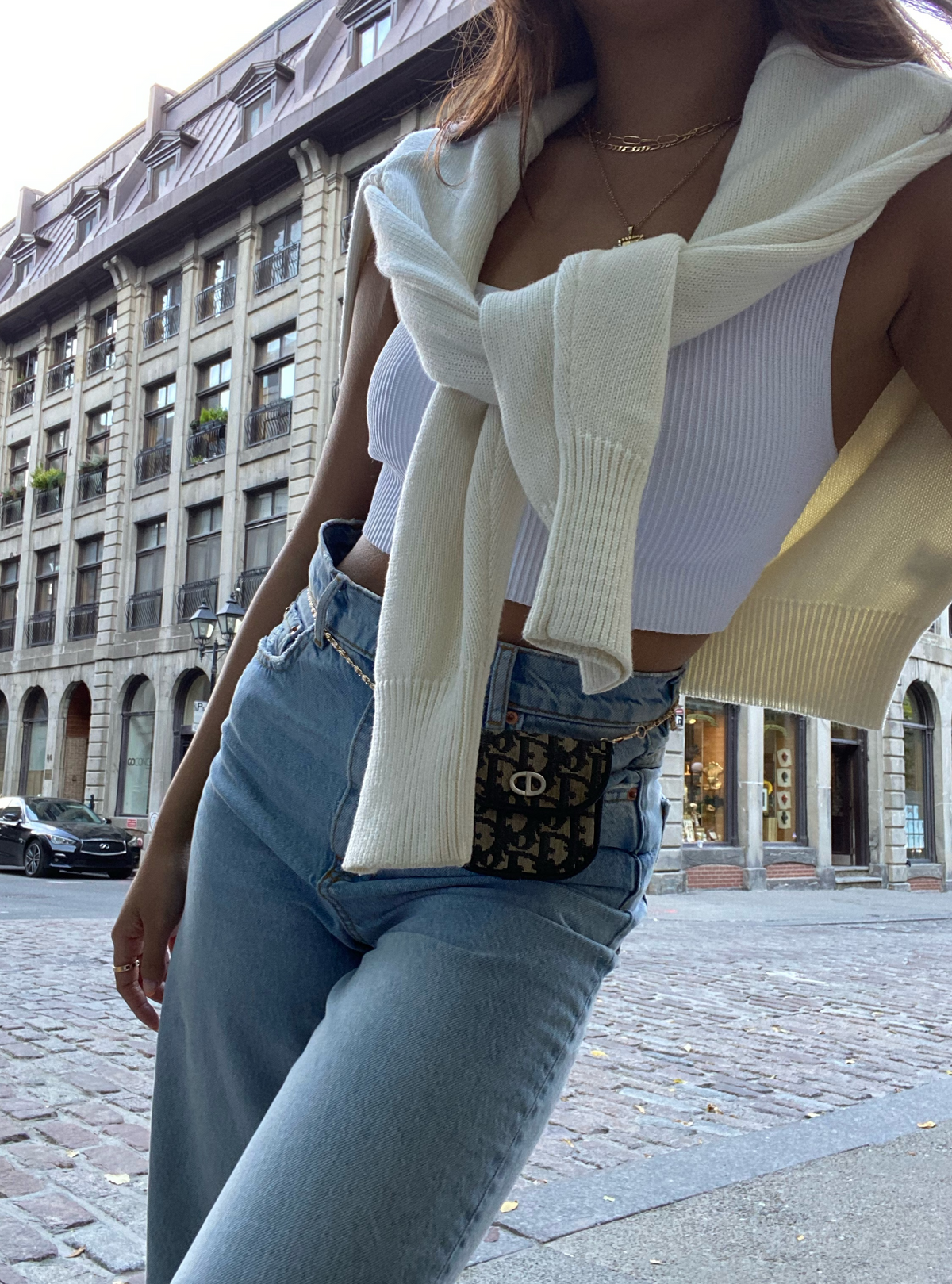 Dior Monogram Mini Trotter Side Pouch
