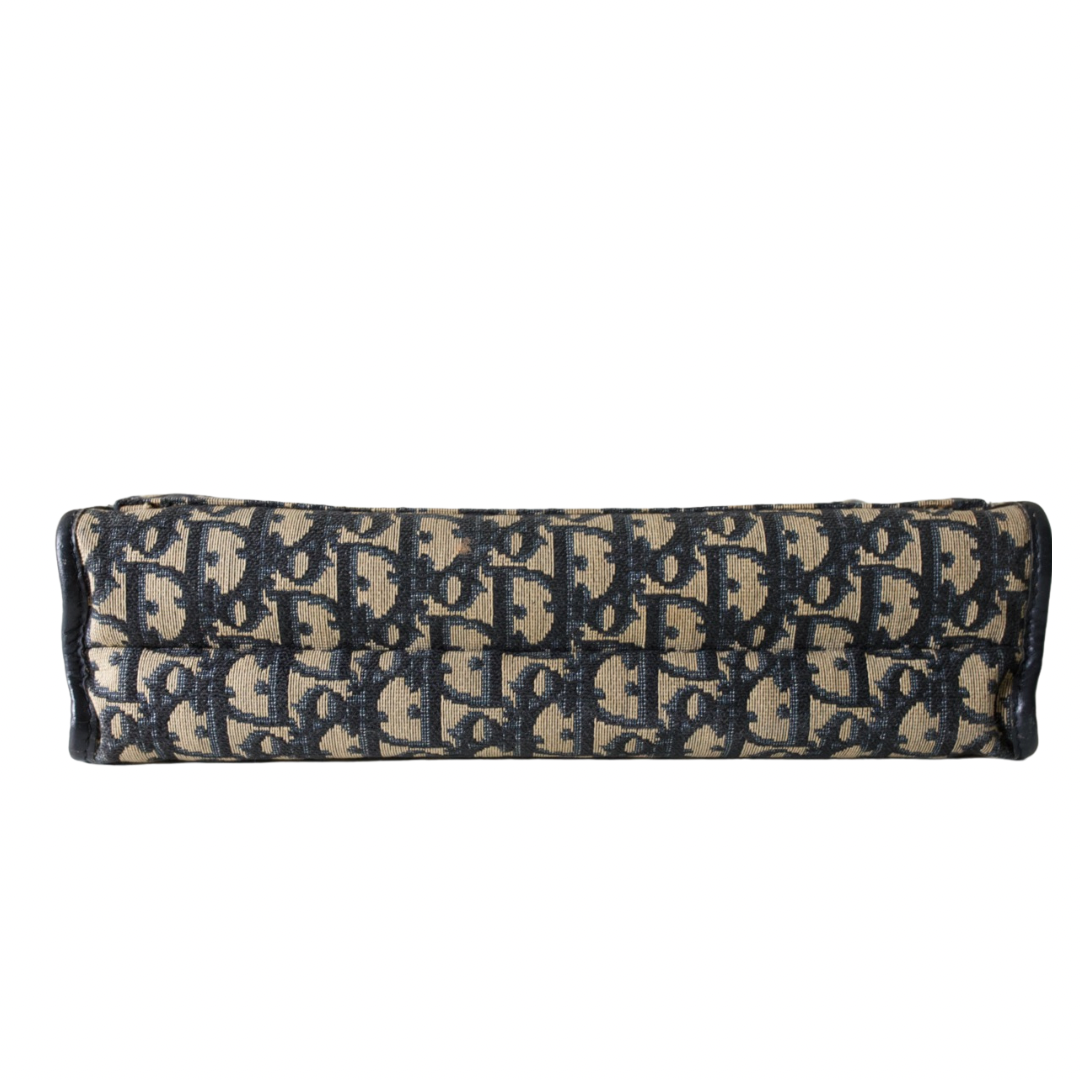 Christian Dior Navy Monogram Clutch