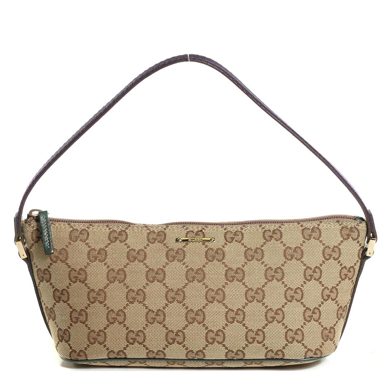 Gucci Boat Canvas Beige Shoulder Bag