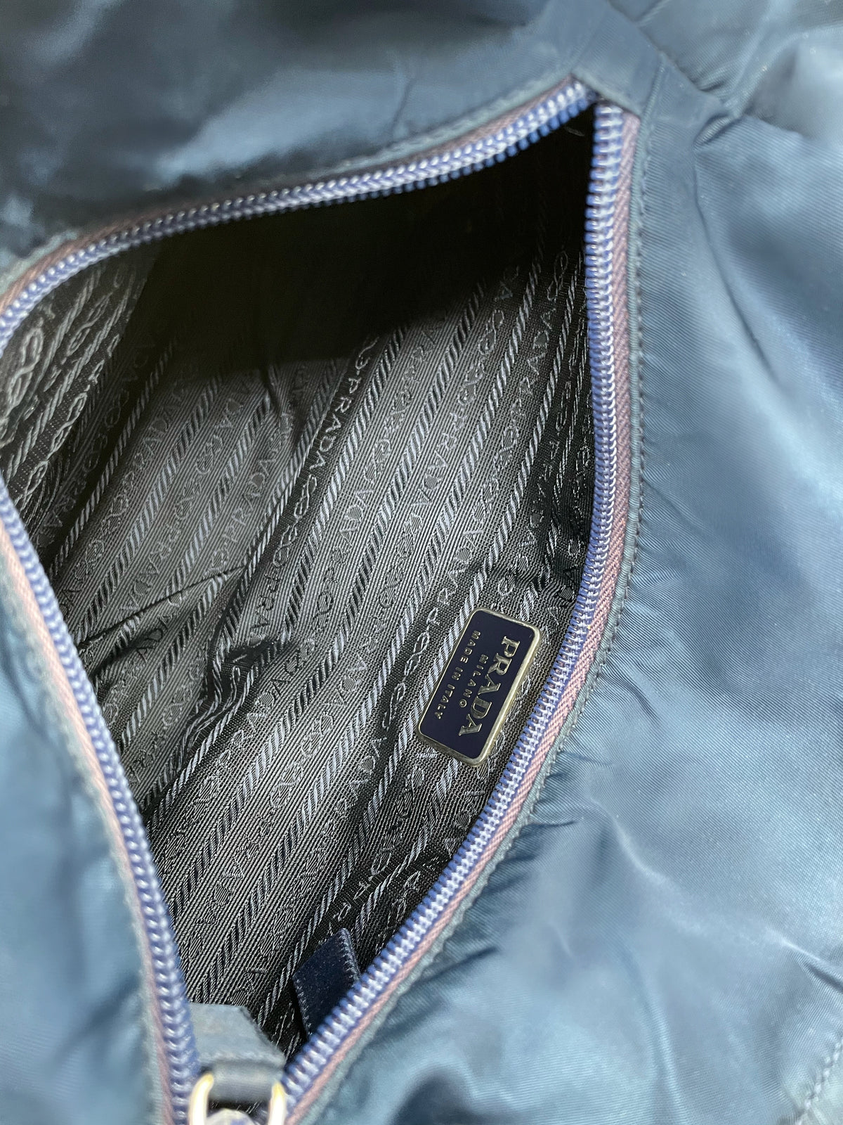 Prada Cobalt Nylon Tote