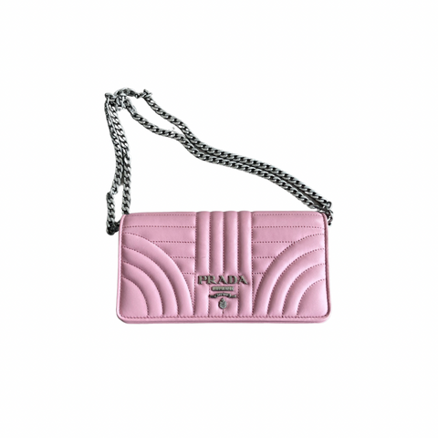 Prada Pink Mini Diagramme Crossbody