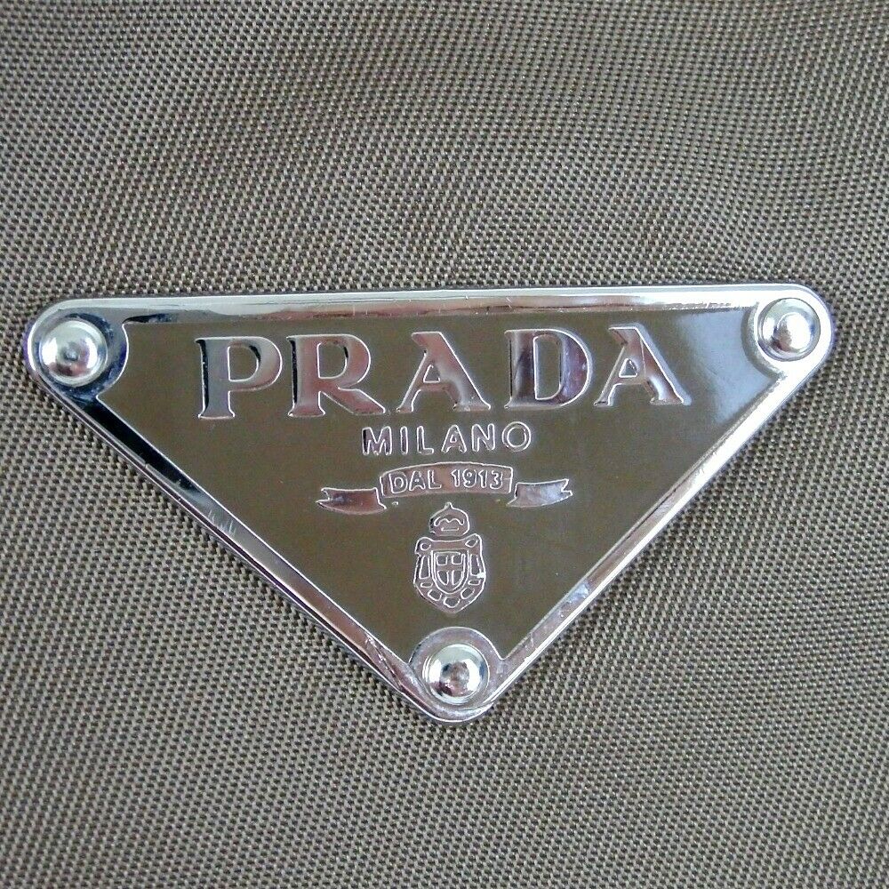 Prada Brown Nylon Hobo Bag