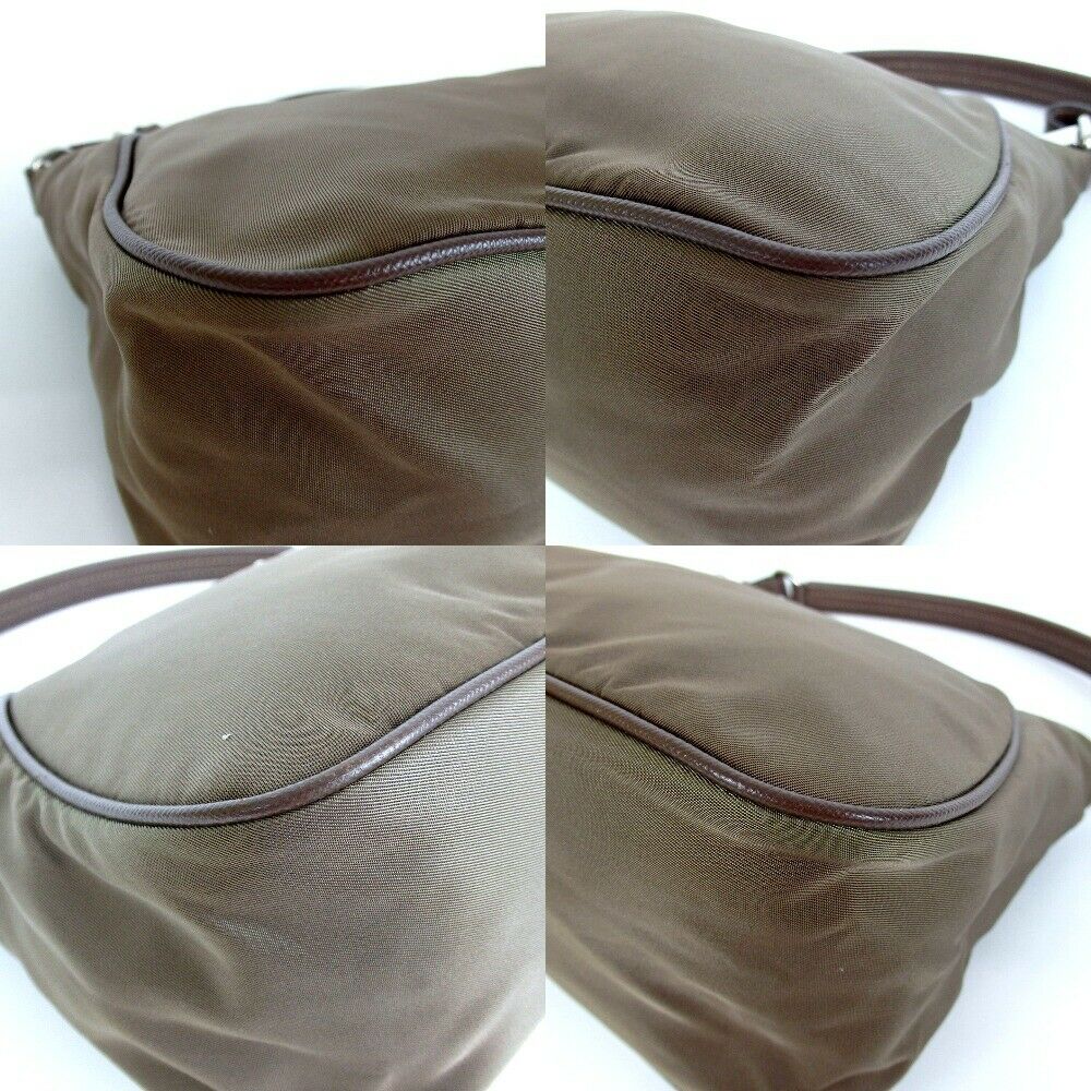 Prada Brown Nylon Hobo Bag