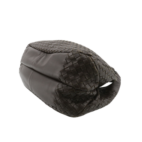 Bottega Brown Intreciatto Hobo Toe Bag