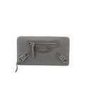 Balenciaga Motocross Grey Zip Wallet