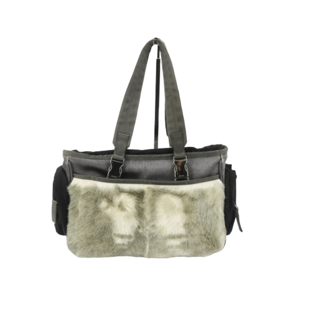 Prada Sport Goat Fur Technical Bag