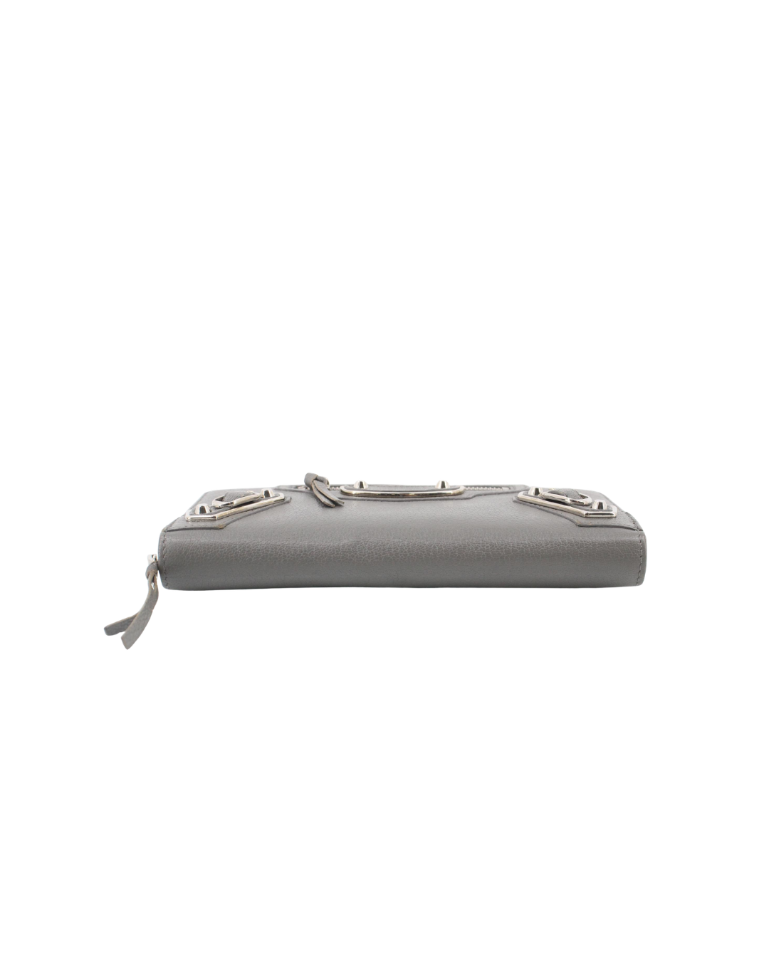 Balenciaga Motocross Grey Zip Wallet