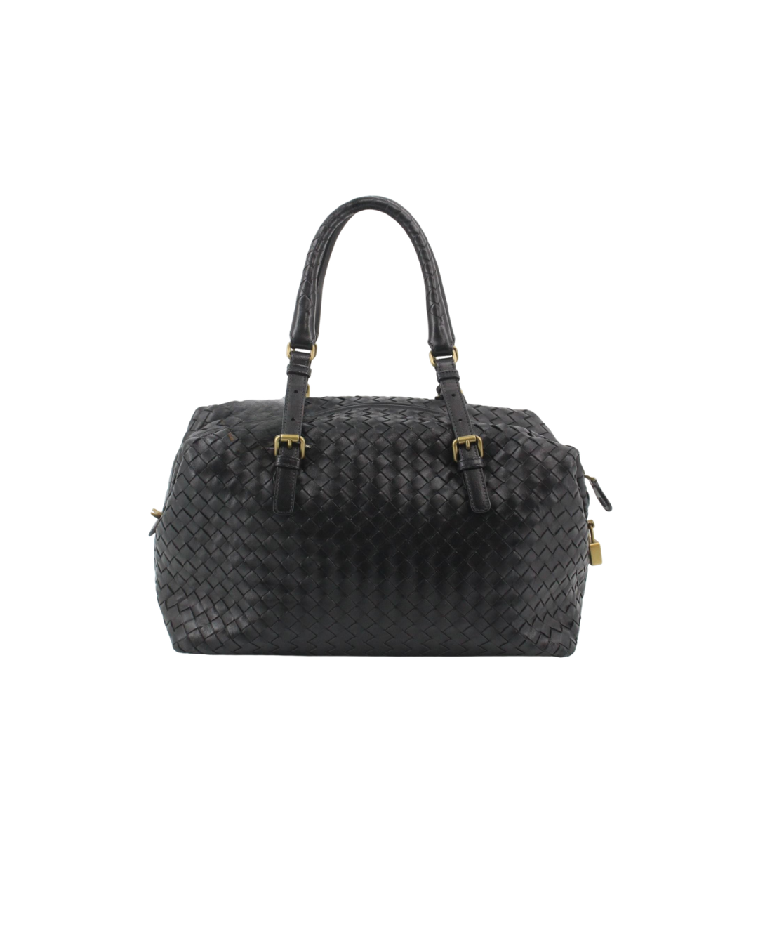 Bottega Veneta Black Boston Handbag