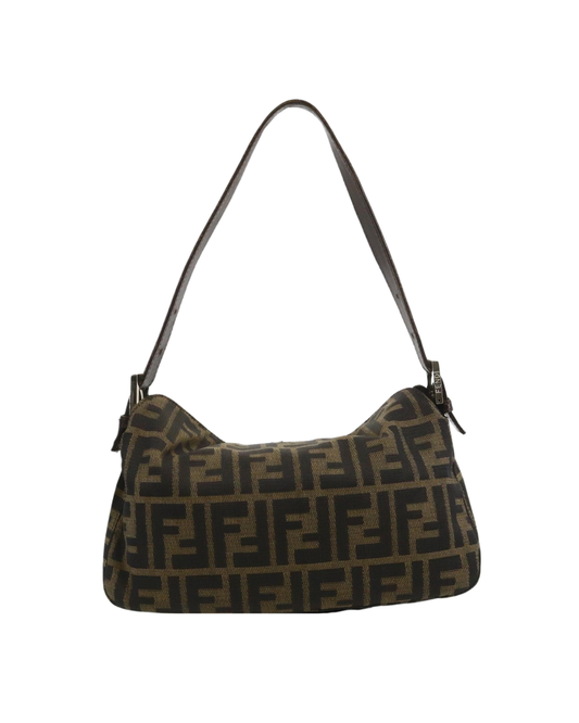 Fendi Zucca Double Flap Shoulder Bag