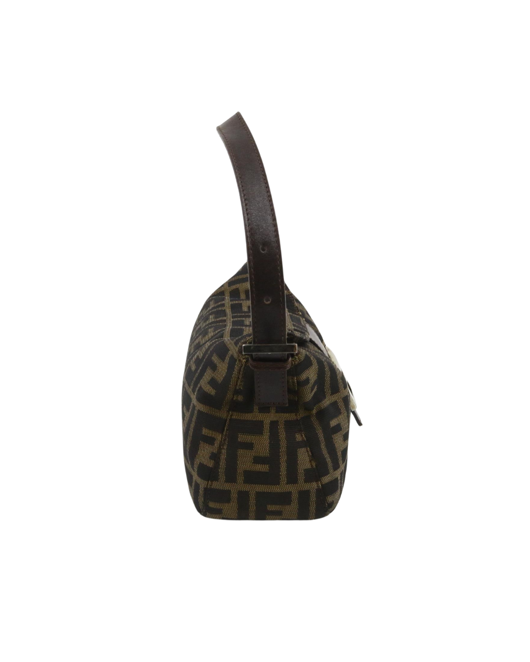 Fendi Zucca Double Flap Shoulder Bag